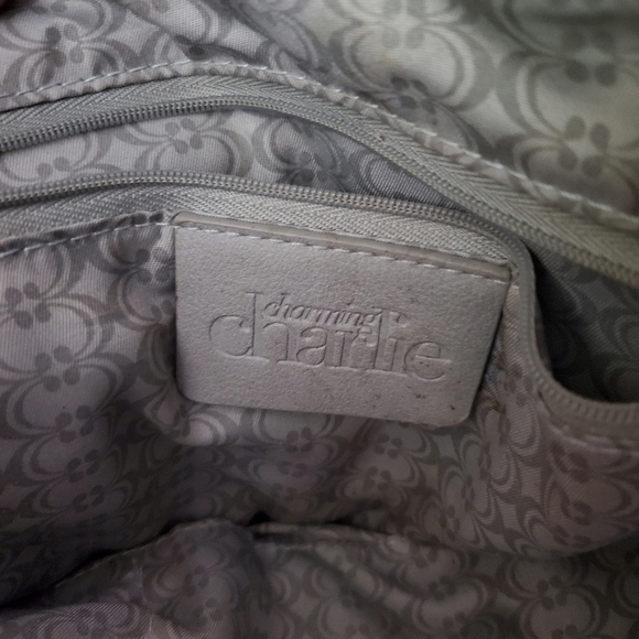 Charming Charlie Blue Depths Satchel Purse Bag - Picture 2 of 4